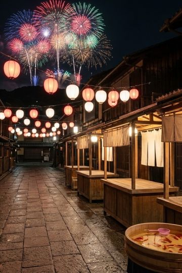 夏祭りの花火